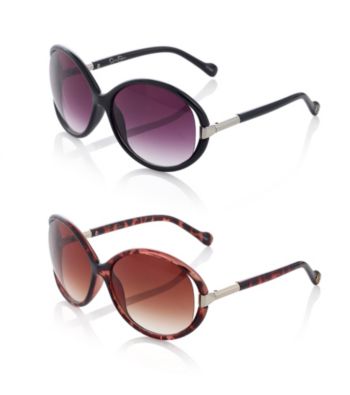 Jessica Simpson Round Plastic Vent Lens Sunglasses
