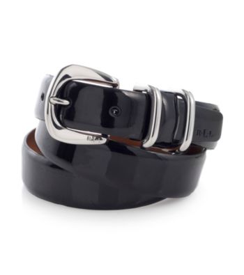 Lauren Ralph Lauren Black Patent Belt