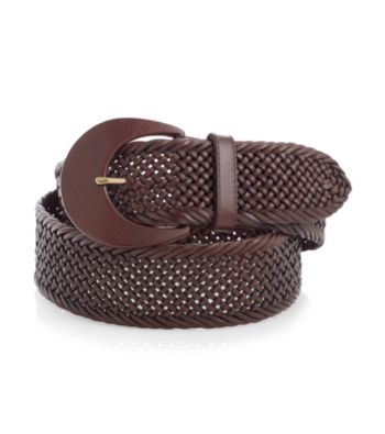 Lauren Ralph Lauren Brown Braided Belt
