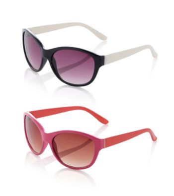 Relativity® Plastic Medium Cat Eye Sunglasses