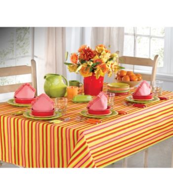 Fiesta® Dinnerware Calypso Stripe Sunflower Table Linens
