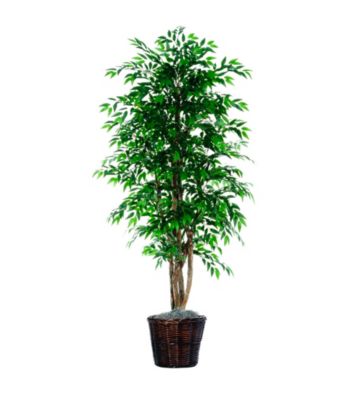 Vickerman 6' Smilax in Dark Rattan Basket
