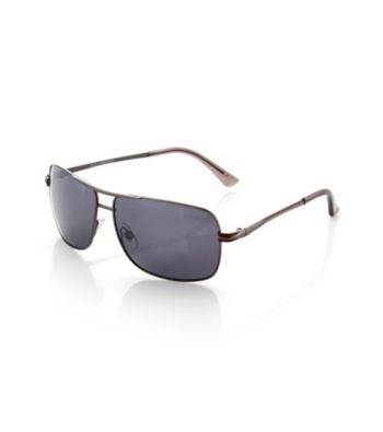 Paradise Collection® Men's Gunmetal Metal Medium Modern Pilot Sunglasses