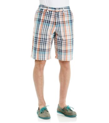 John Bartlett Consensus Men's Orange Papaya Twill Flat Front Short