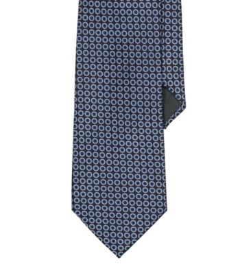 Lauren® Men's Navy Circle Jacquard Silk Tie