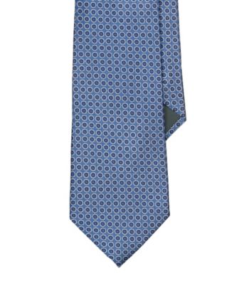 Lauren® Men's Blue Circle Jacquard Silk Tie