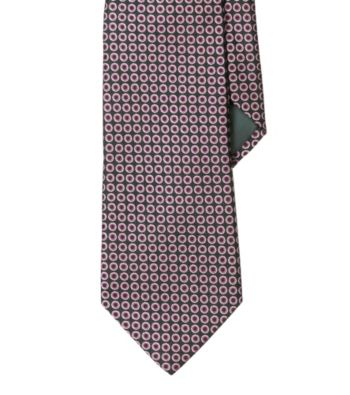 Lauren® Men's Black Circle Jacquard Silk Tie