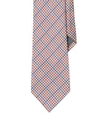 Lauren® Men's Red Gingham Silk Tie