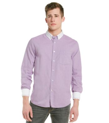 Guess Men's Purple Long Sleeve 