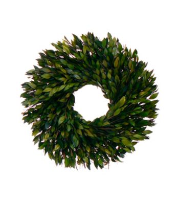 Evergreen Myrtle Dried Floral Wreath
