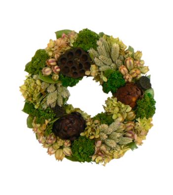 Lotus Lagoon Dried Floral Wreath