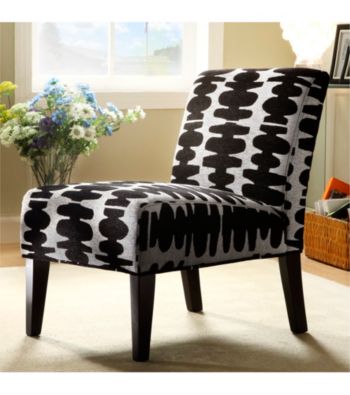 Home Interior Mod Print Accent Chair