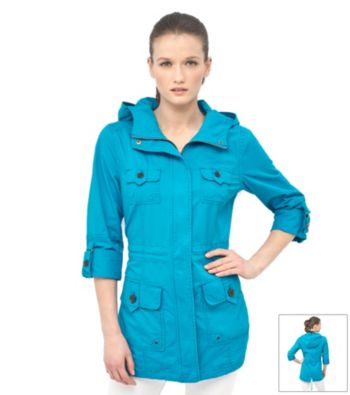 Marc New York Zip Front Patch Pocket Anorak