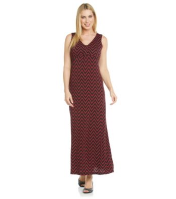 Laura Ashley® Zigzag Print Maxi Dress