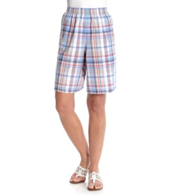Alfred Dunner® Stretch Waistband All Over Plaid Short
