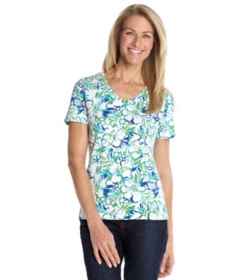 Studio Works® Floral Printed V-neck Tee