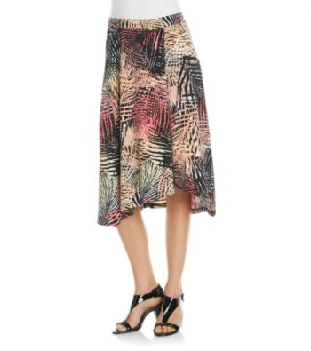 Evan-Picone® Leaf Printed Knit Skirt