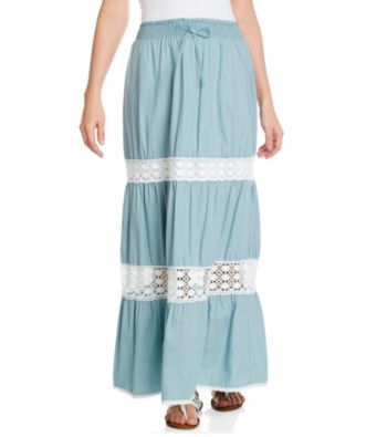 NY Collection Tiered Skirt