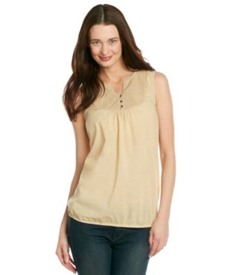 Ruff Hewn Sleeveless Embroidered Blouson Woven Top