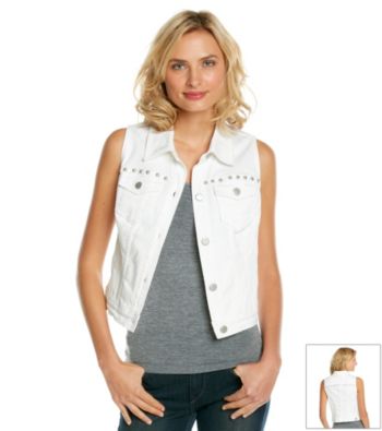 DKNY JEANS® Studded Denim Vest