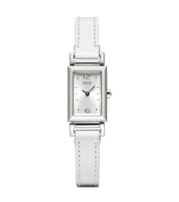 COACH SILVER MADISON STRAP WATCH