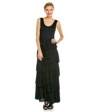 Chelsea & Theodore® Sleeveless Scoopneck Tiered Maxi Dress
