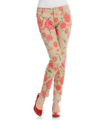 Jones New York Signature® Floral Print Soho Ankle Jeans