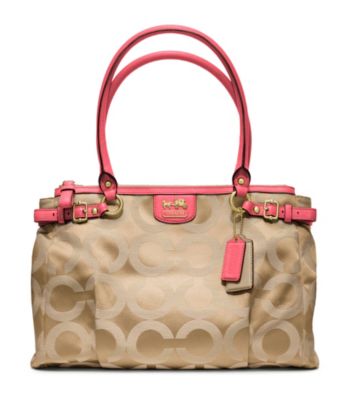 COACH MADISON OP ART SATEEN KARA CARRYALL