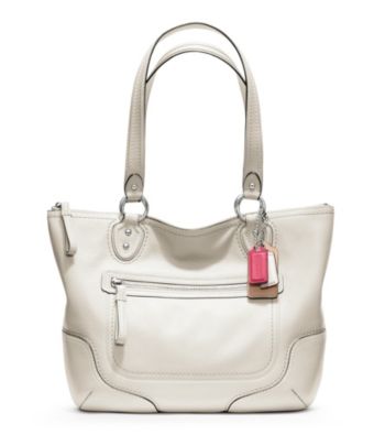 COACH POPPY LEATHER SMALL TOTE
