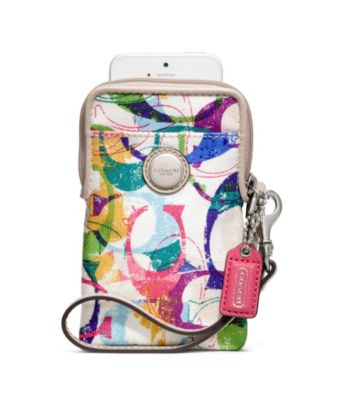 COACH POPPY STAMPED C NORTH/SOUTH UNIVERSAL CASE