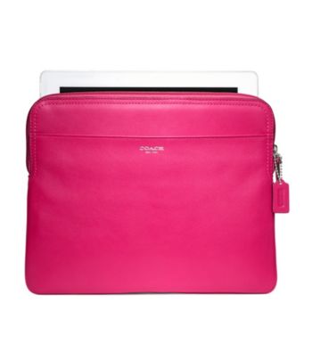 COACH LEATHER IPAD SLEEVE