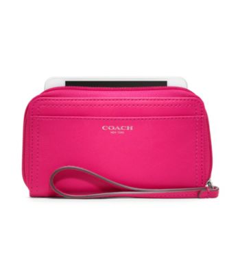 COACH LEATHER EAST/WEST UNIVERSAL CASE