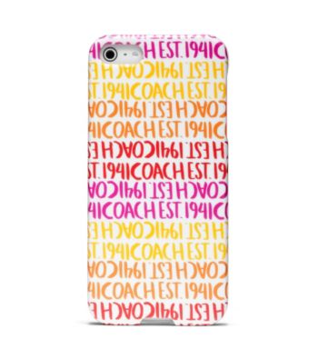 COACH DOUBLE STRIPE SCARF PRINT IPHONE 5 CASE