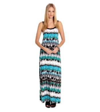 Karen Kane® Sleeveless Scoopneck Pacific Stripe Maxi Dress