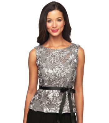 Alex Evenings® Rosette Lace Tank