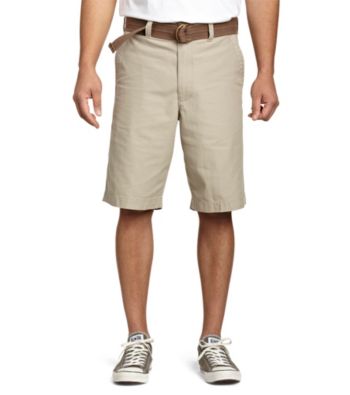 555 Turnpike™ Men's Big & Tall Khaki Belted Flat Front Short