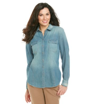 Nine West Vintage America Collection® Petites' Lara Denim Button Shirt