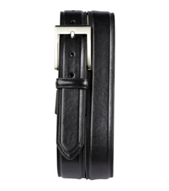 Harbor Bay® Men's Big & Tall Black 35M Extender Leather Dress Belt