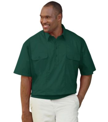 Canyon Ridge® Men's Big & Tall Banded-Bottom Mesh Panel Shirt