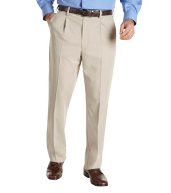 Gold Series™ Men's Big & Tall Khaki Continuous Comfort Sorbtek Pleated Pant