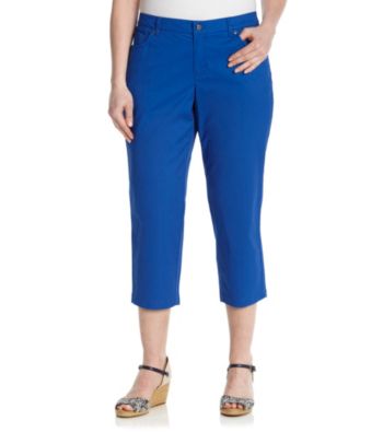 Jones New York Sport® Plus Size Five-Pocket Twill Crop Pant