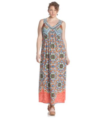 Oneworld® Plus Size Embellished Maxi Dress