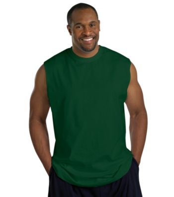 Harbor Bay® Men's Big & Tall Wicking Jersey Muscle Tee