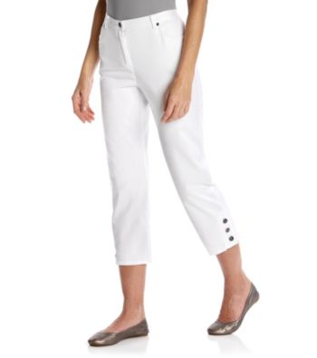 Ruby Rd.® Petites' Button Hem Capri