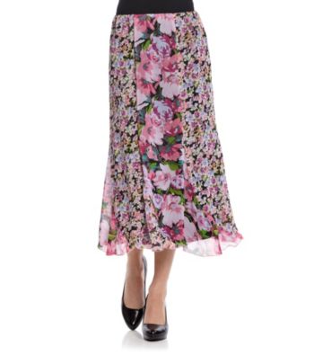 Notations® Petites' Print Skirt