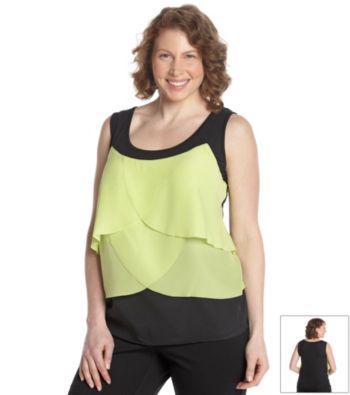 AGB® Plus Size Tiered Tank