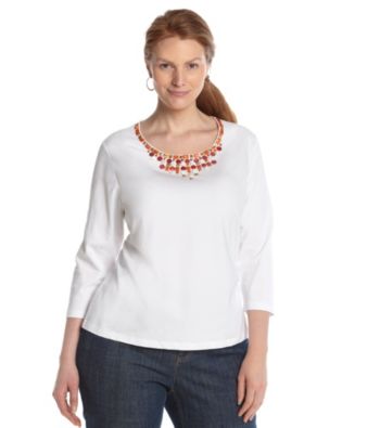 Ruby Rd.® Plus Size Embellished Top
