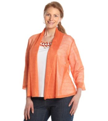 Ruby Rd.® Plus Size Shawl Cardigan