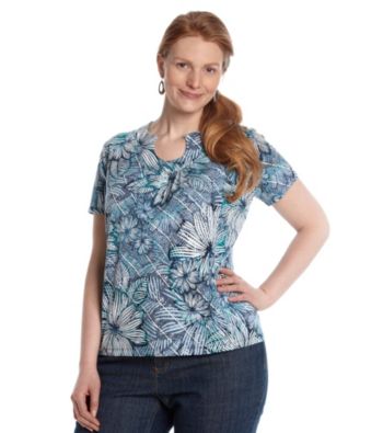 Ruby Rd.® Plus Size Open Keyhole Top