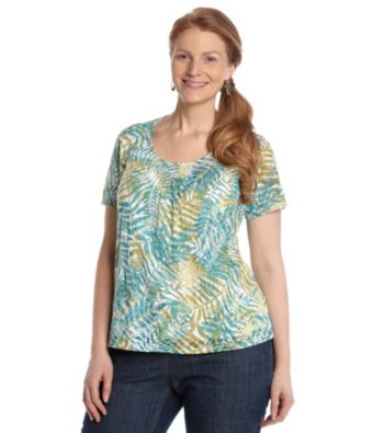 Ruby Rd.® Plus Size Burnout Print Top